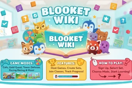Blooket educational quiz platform showing interactive classroom gameplay