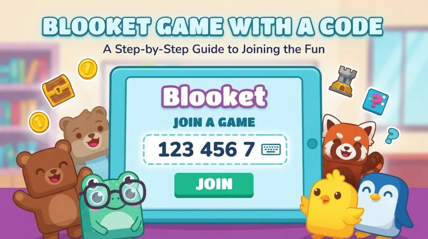 Blooket game with a code on